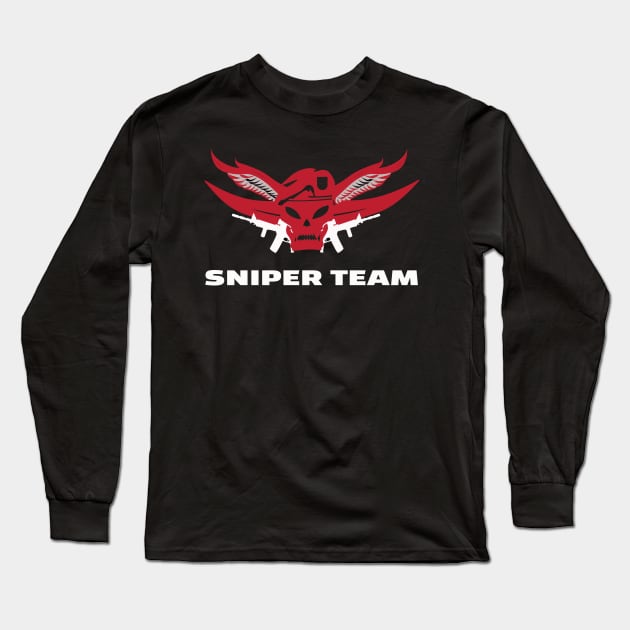 SNIPER TEAM Long Sleeve T-Shirt by ABOHILI